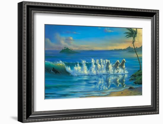 Galloping Waves-Jim Warren-Framed Art Print