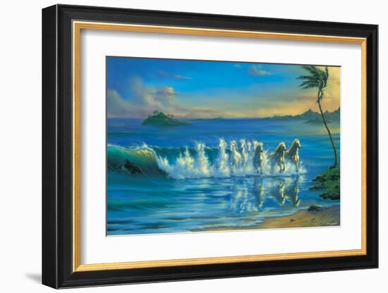 Galloping Waves-Jim Warren-Framed Art Print