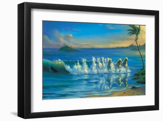 Galloping Waves-Jim Warren-Framed Art Print