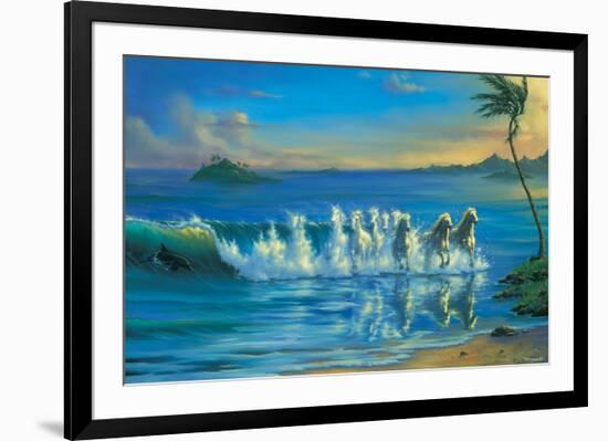 Galloping Waves-Jim Warren-Framed Art Print