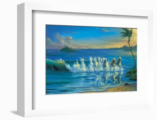 Galloping Waves-Jim Warren-Framed Art Print