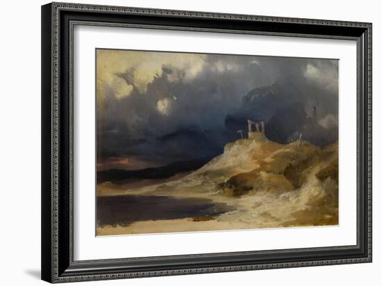 Gallows Hill under a thunderstorm (1835)-Karl Blechen-Framed Giclee Print