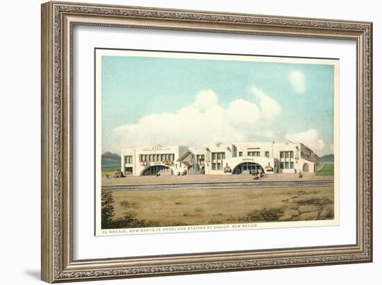 Gallup Train Station-null-Framed Art Print