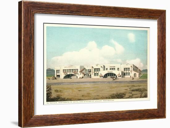 Gallup Train Station-null-Framed Art Print