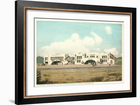 Gallup Train Station-null-Framed Art Print