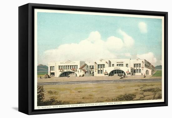 Gallup Train Station-null-Framed Stretched Canvas