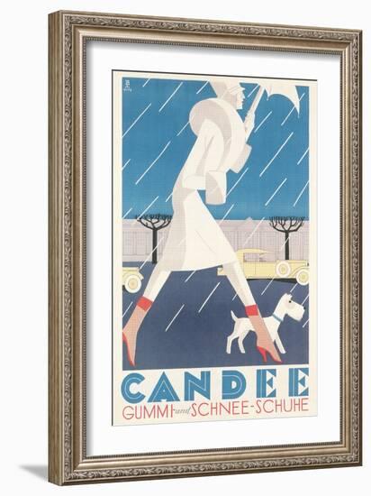 Galoshes Ad-null-Framed Art Print