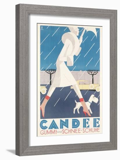 Galoshes Ad-null-Framed Art Print