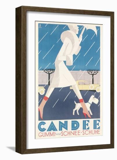 Galoshes Ad-null-Framed Art Print