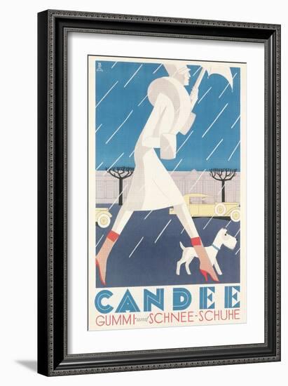 Galoshes Ad-null-Framed Art Print