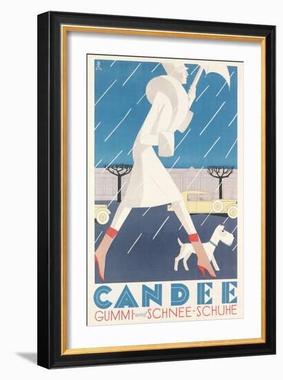 Galoshes Ad-null-Framed Art Print