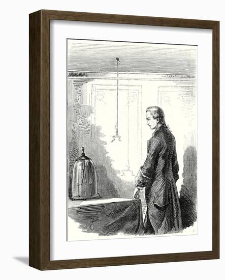 Galvani Causes Contractions in a Frog with Electricity from a Thundercloud-null-Framed Giclee Print