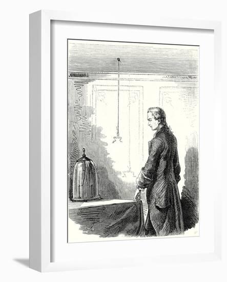 Galvani Causes Contractions in a Frog with Electricity from a Thundercloud-null-Framed Giclee Print