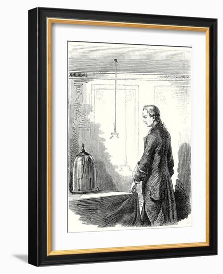 Galvani Causes Contractions in a Frog with Electricity from a Thundercloud-null-Framed Giclee Print