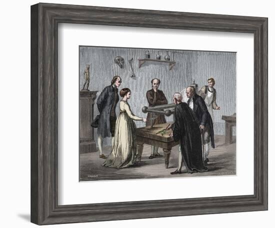 Galvani's discovery, 1780 (1894)-Unknown-Framed Giclee Print