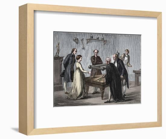 Galvani's discovery, 1780 (1894)-Unknown-Framed Giclee Print