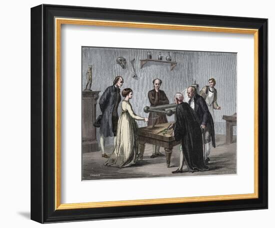 Galvani's discovery, 1780 (1894)-Unknown-Framed Giclee Print