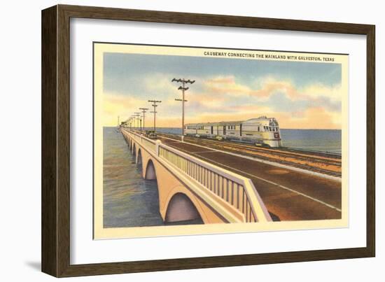 Galveston Causeway-null-Framed Art Print