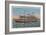 Galveston, TX - View of the Galvez-Lantern Press-Framed Art Print