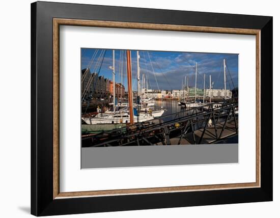 Galway Marina, Galway Docks, County Galway, Connacht, Republic of Ireland, Europe-Carsten Krieger-Framed Photographic Print