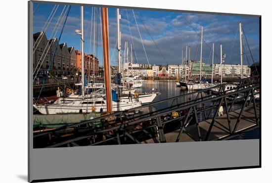 Galway Marina, Galway Docks, County Galway, Connacht, Republic of Ireland, Europe-Carsten Krieger-Mounted Photographic Print