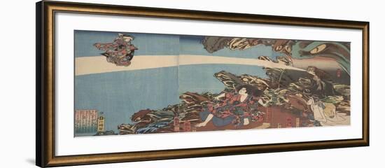 Gama Sennin's Animus (From the Series Ibaraki No Keshi)-Utagawa Kuniyoshi-Framed Giclee Print