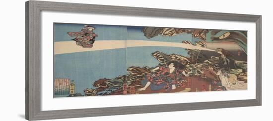 Gama Sennin's Animus (From the Series Ibaraki No Keshi)-Utagawa Kuniyoshi-Framed Giclee Print