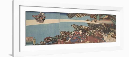 Gama Sennin's Animus (From the Series Ibaraki No Keshi)-Utagawa Kuniyoshi-Framed Giclee Print