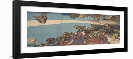 Gama Sennin's Animus (From the Series Ibaraki No Keshi)-Utagawa Kuniyoshi-Framed Giclee Print