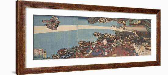 Gama Sennin's Animus (From the Series Ibaraki No Keshi)-Utagawa Kuniyoshi-Framed Giclee Print