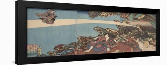 Gama Sennin's Animus (From the Series Ibaraki No Keshi)-Utagawa Kuniyoshi-Framed Giclee Print