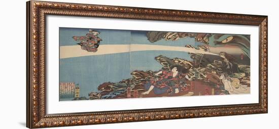 Gama Sennin's Animus (From the Series Ibaraki No Keshi)-Utagawa Kuniyoshi-Framed Giclee Print