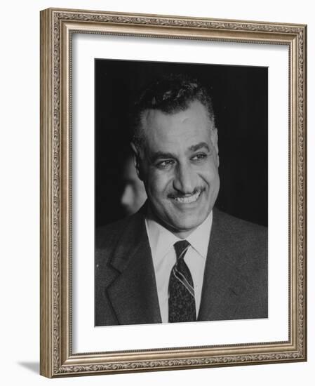 Gamal Abdul Nasserduring United Nation General Assembly Meeting-null-Framed Photographic Print