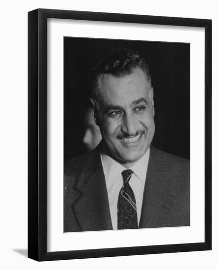 Gamal Abdul Nasserduring United Nation General Assembly Meeting-null-Framed Photographic Print