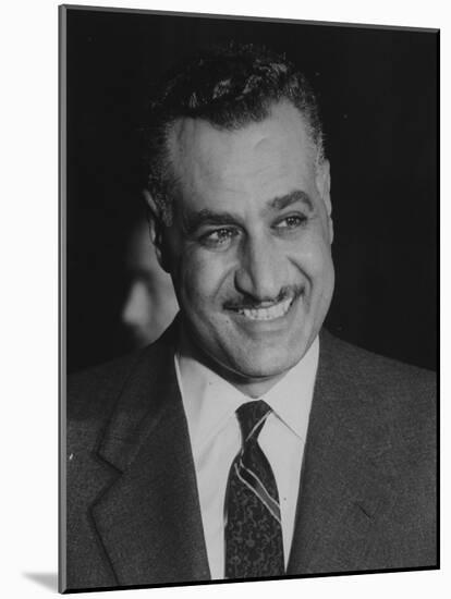 Gamal Abdul Nasserduring United Nation General Assembly Meeting-null-Mounted Photographic Print