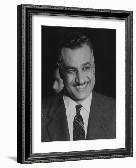 Gamal Abdul Nasserduring United Nation General Assembly Meeting-null-Framed Photographic Print