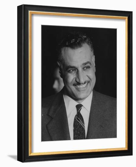 Gamal Abdul Nasserduring United Nation General Assembly Meeting-null-Framed Photographic Print