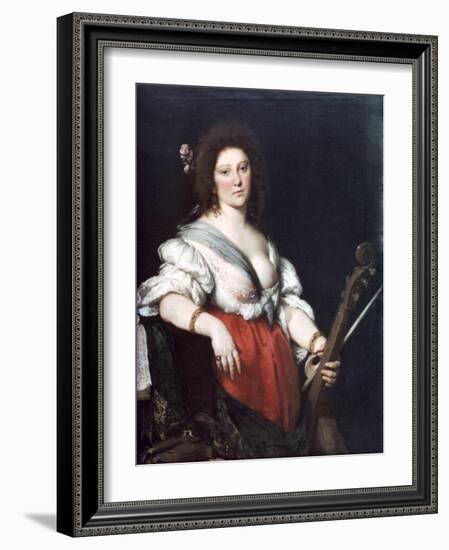 Gamba Player, C1635-Bernardo Strozzi-Framed Giclee Print