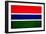Gambia Flag Design with Wood Patterning - Flags of the World Series-Philippe Hugonnard-Framed Art Print