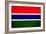 Gambia Flag Design with Wood Patterning - Flags of the World Series-Philippe Hugonnard-Framed Premium Giclee Print