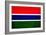 Gambia Flag Design with Wood Patterning - Flags of the World Series-Philippe Hugonnard-Framed Premium Giclee Print