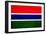 Gambia Flag Design with Wood Patterning - Flags of the World Series-Philippe Hugonnard-Framed Premium Giclee Print