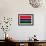 Gambia Flag Design with Wood Patterning - Flags of the World Series-Philippe Hugonnard-Framed Premium Giclee Print displayed on a wall
