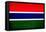 Gambia Flag Design with Wood Patterning - Flags of the World Series-Philippe Hugonnard-Framed Stretched Canvas