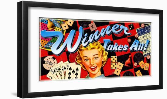 Gamble Gamble Gamble-Kate Ward Thacker-Framed Giclee Print