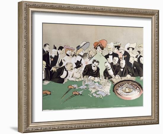 Gamblers in the Casino at Monte-Carlo. circa 1910-Sem-Framed Giclee Print