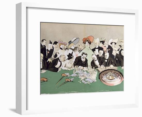 Gamblers in the Casino at Monte-Carlo. circa 1910-Sem-Framed Giclee Print