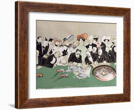 Gamblers in the Casino at Monte-Carlo. circa 1910-Sem-Framed Giclee Print