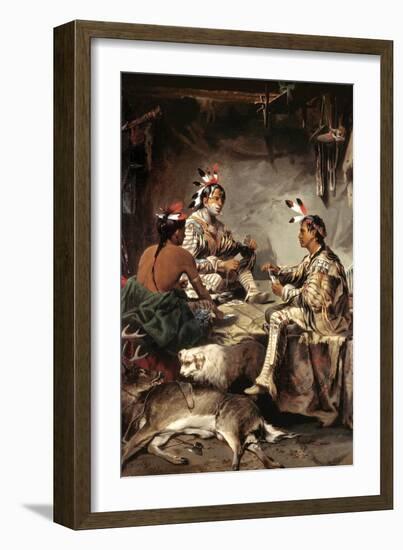 Gambling for the Buck-John Mix Stanley-Framed Art Print