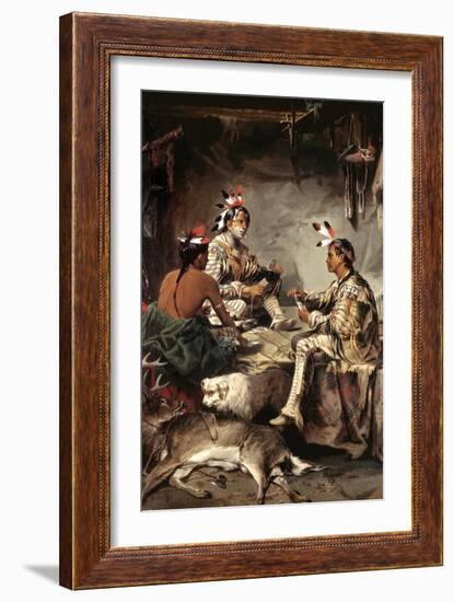 Gambling for the Buck-John Mix Stanley-Framed Art Print